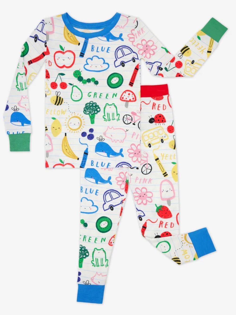 Little Sleepies Coloring Crew Two-Piece Pajama Set